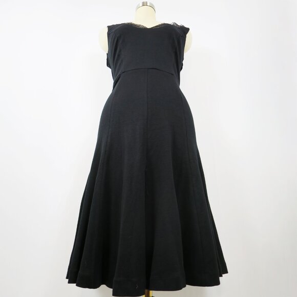 Altuzarra for Target Black Ponte Dress with Eyelash Lace Trim NWT 6 - Picture 10 of 14